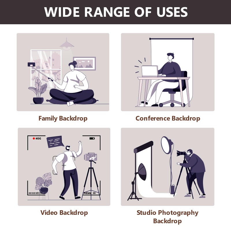 Kate Abstract Photography Backdrops Portrait Phoro Backdrops for Headshot Brown Portrait Photography Studio Props, 5x7ft - Image 5